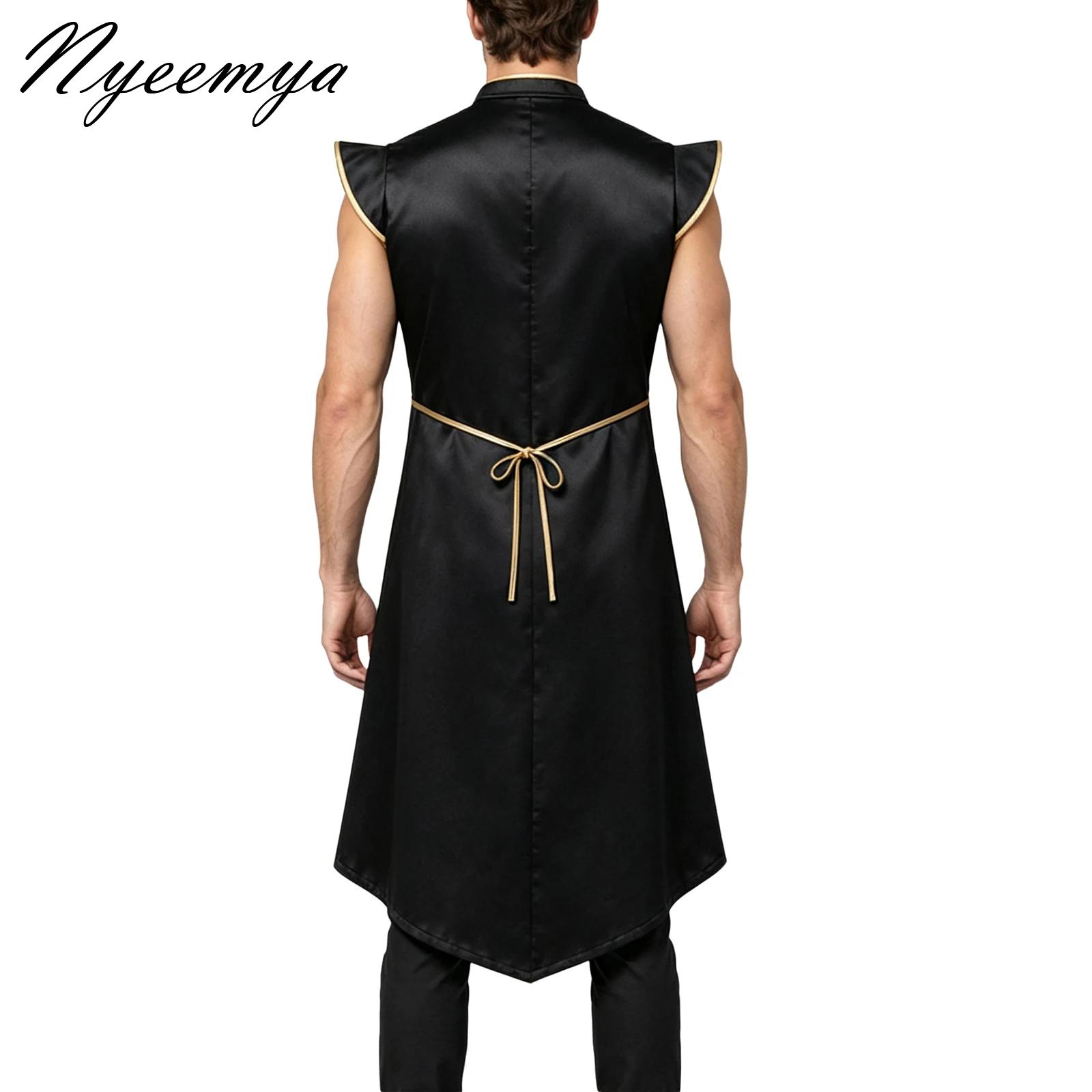 Jackets - Costumes médiévaux noirs pour Halloween, style