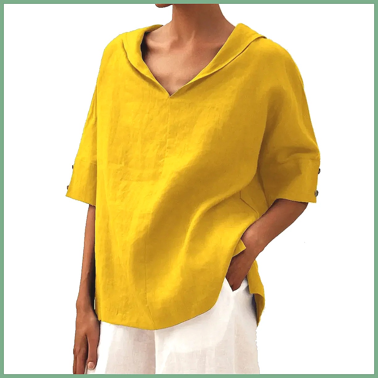 Shirts - Chemisier ample en coton et lin