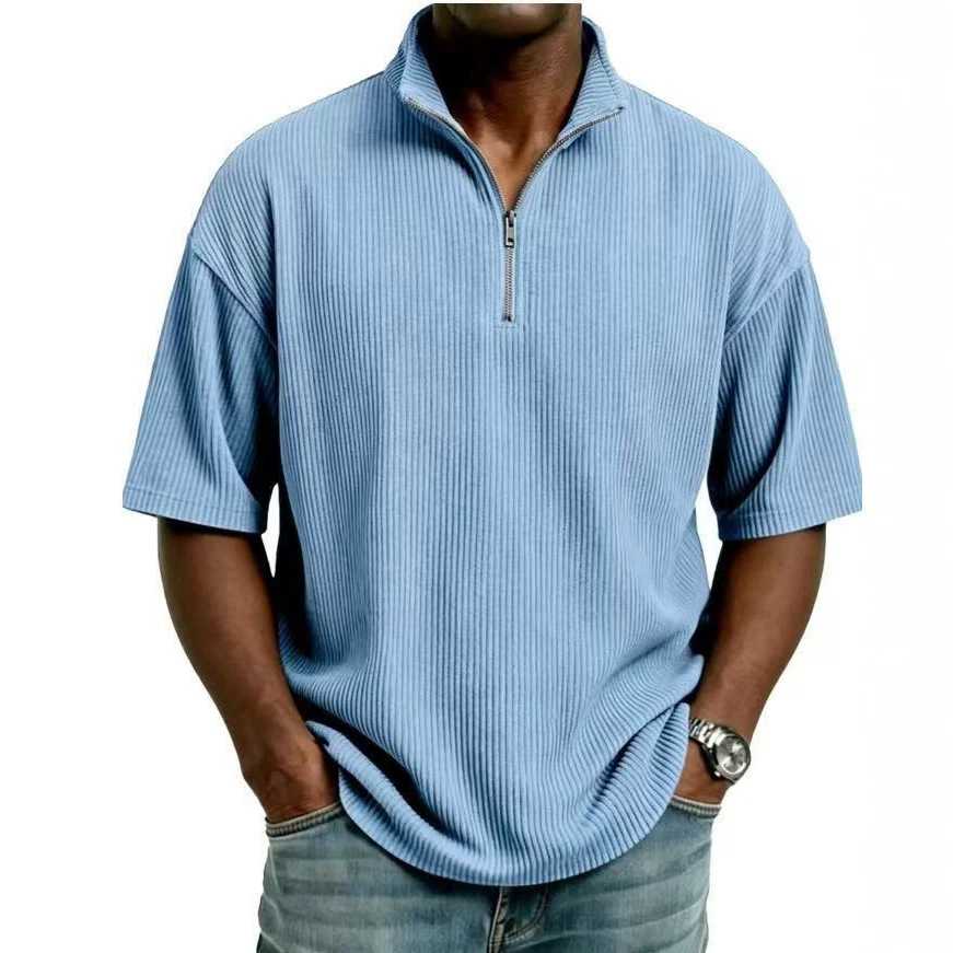 Chemise d'été en velours côtel - Corduroy Button Up Shirt Men avis et prix