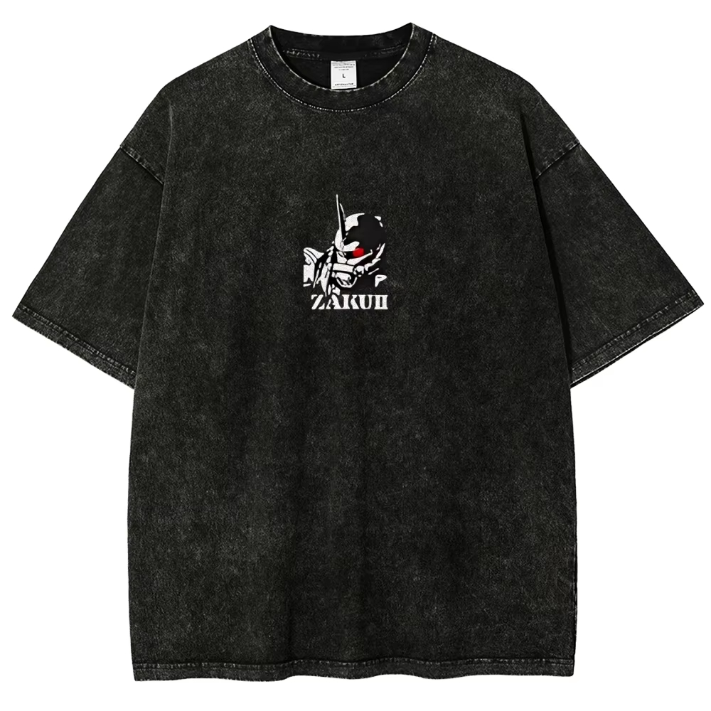 T-shirt Zaku II Char Aznable p - Acid Wash Vintage Graphic T Shirt avis et prix
