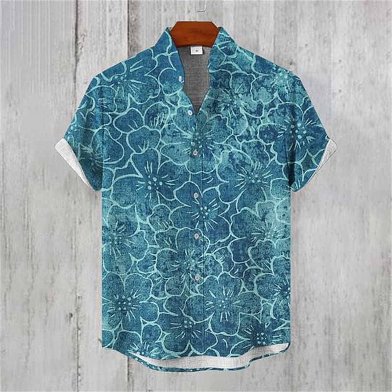 Chemise hawaïenne rétro en lin - Vintage Hawaiian Floral Shirt avis et prix